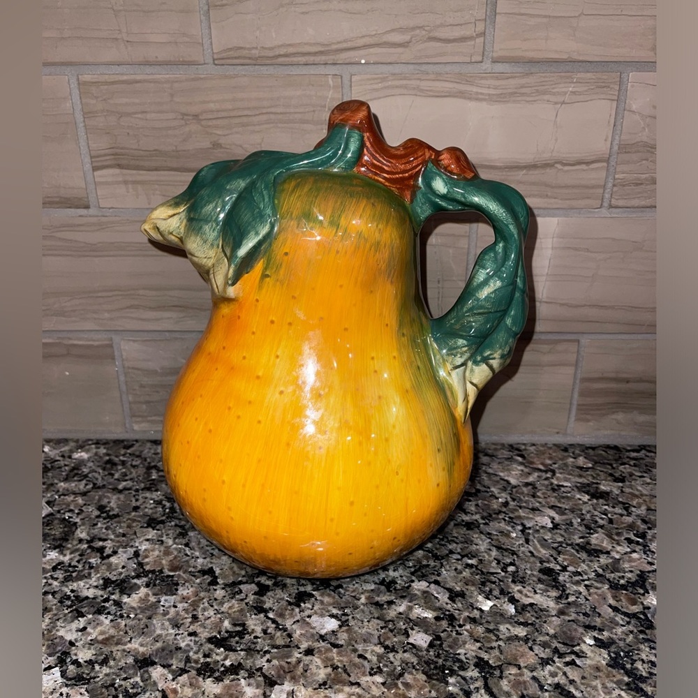 Vintage Sakura Sonoma China Hand Painted Pear Pitcher